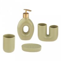 Набор для ванной комнаты "Мехико" (4 предмета; фисташковый)
