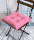 Подушка на стул "Velours" (42х42 см; светло-розовая)