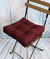 Подушка на стул "Monochrome" (40х40 см; темно-бордовая)
